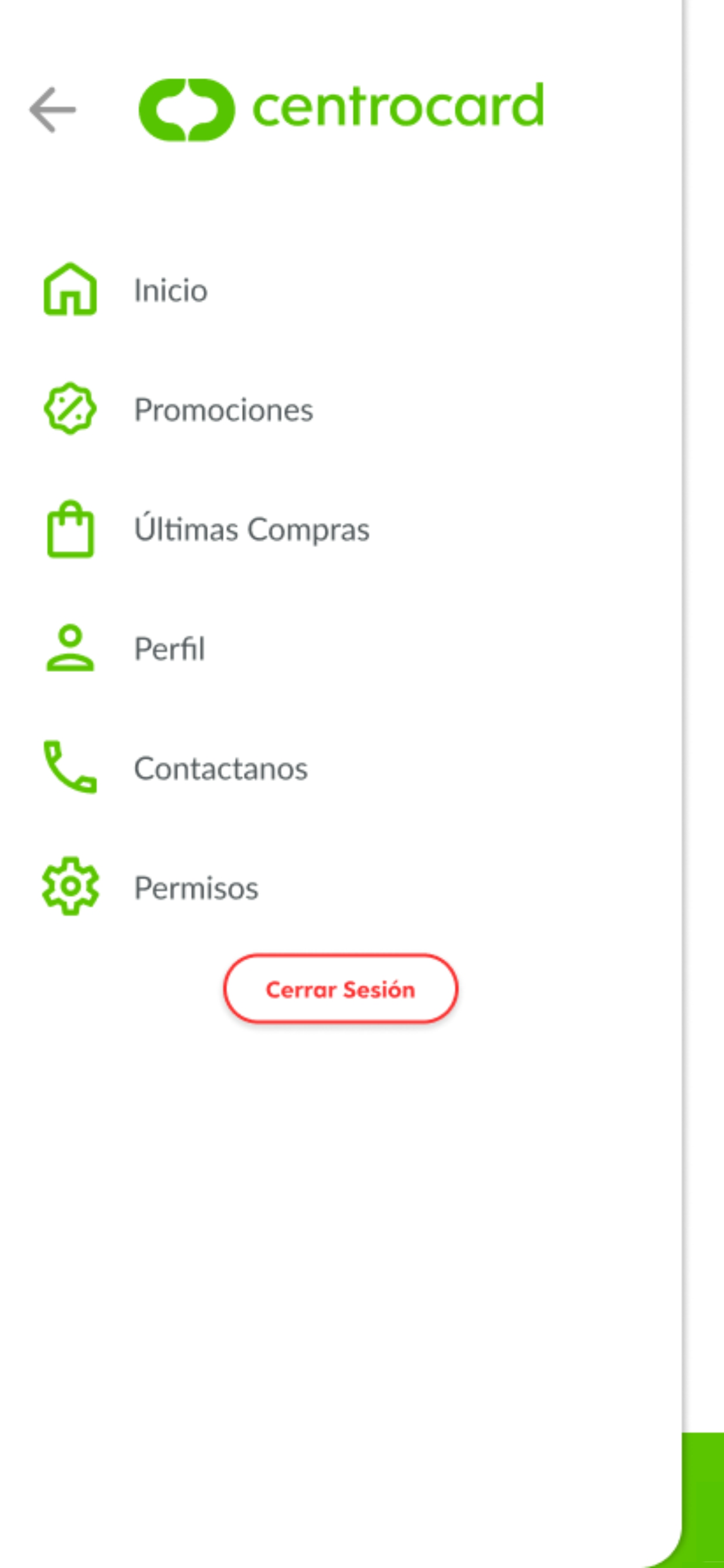 Tarjeta Centrocard screenshot 7
