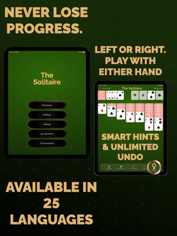 The Classic Solitaire • iPad screenshot