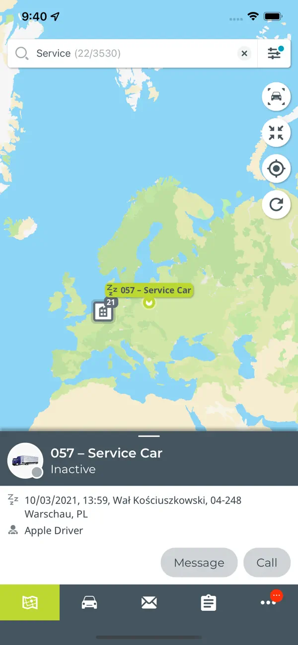 Screenshot #2 pour Webfleet Mobile