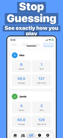 Darts Scorekeeper, Scoreboard iPhone screenshot
