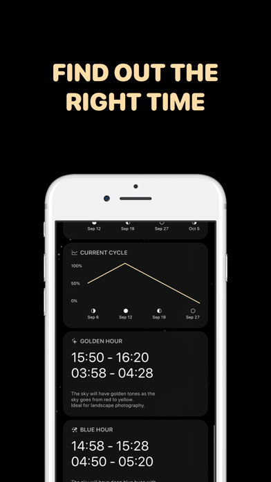 Lunation - Moon Phase Calendar iPhone screenshot 5 - Weather app