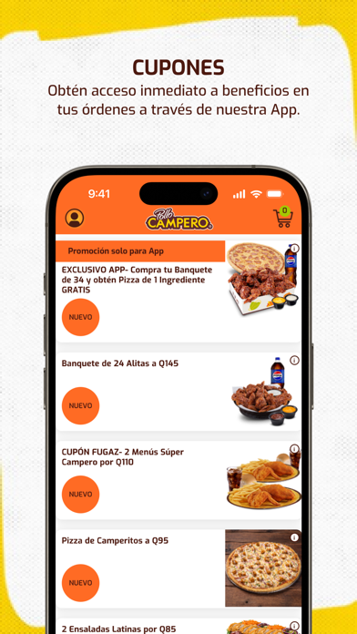 Pollo Campero Guatemala iPhone screenshot 5 - Food & Drink app