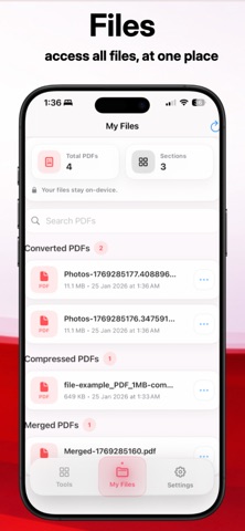 JPG, Photos to PDF Converter iPhone screenshot