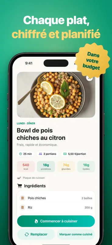 Planificateur Repas LumaMeal screenshot 2 of 5