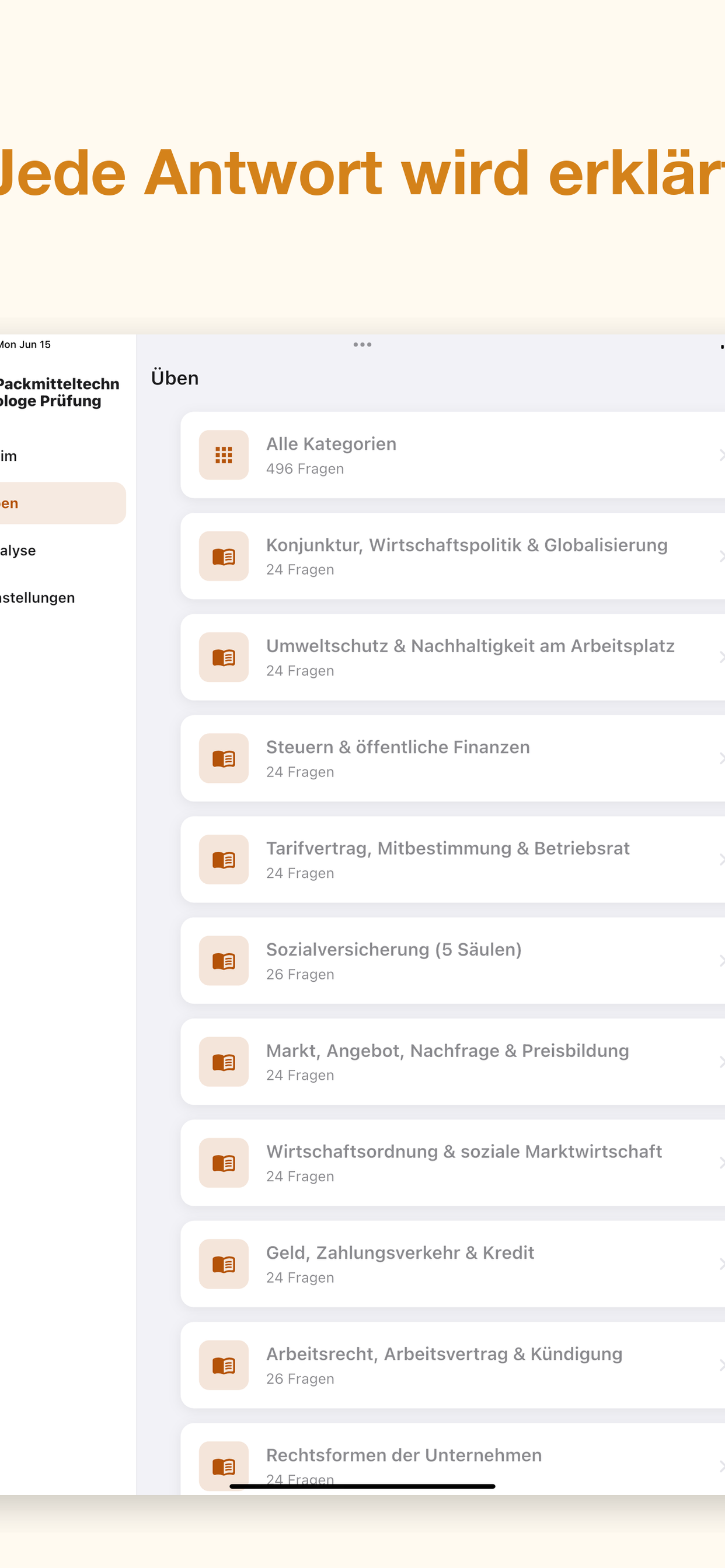 Packmitteltechnologe Prüfung screenshot 2