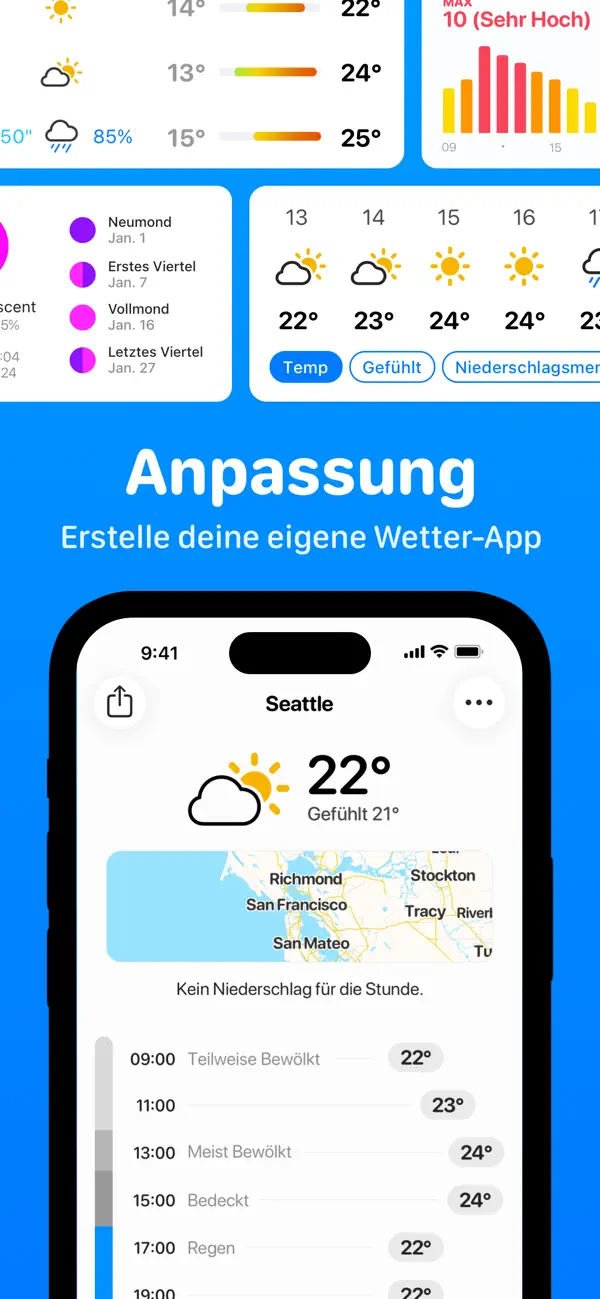 CARROT Wetter: Warnung & Radar iPhone App Screenshot 1 – Wetter