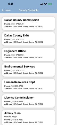 Dallas County EMA app screenshot 2