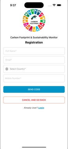 ICAC Carbon footprint screenshot