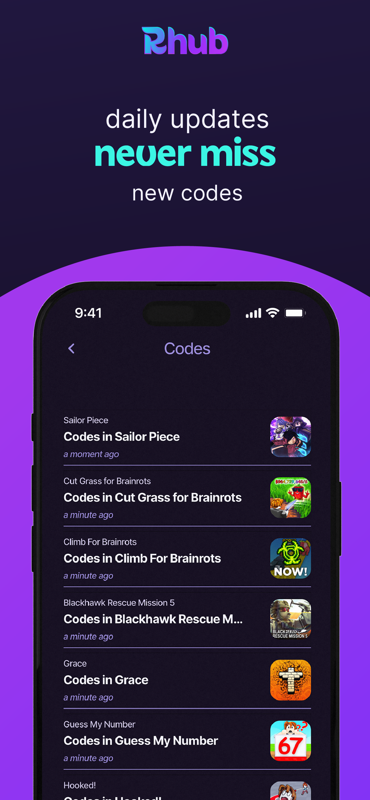 Rhub – Game Codes & Guides screenshot 3
