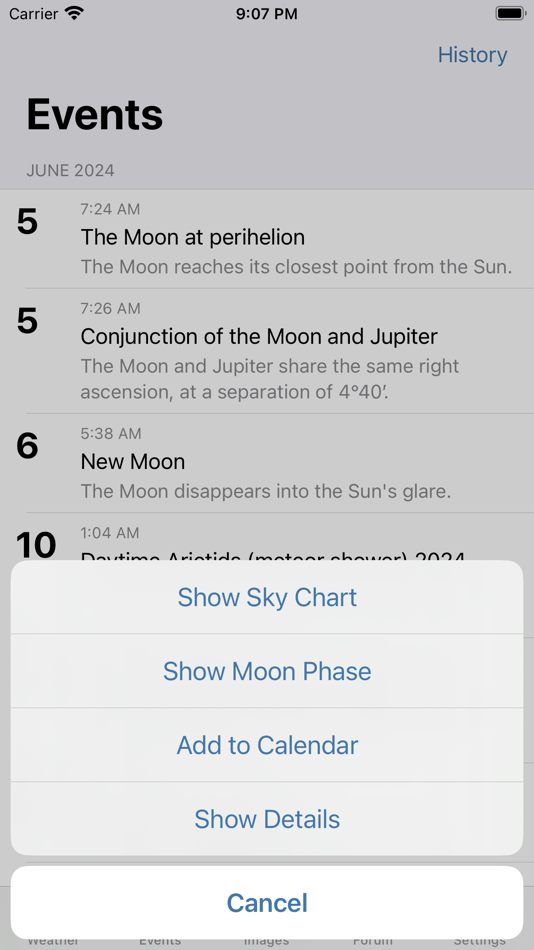 #4. Astroweather - astronomy tools (iOS) 由: 林峰 李