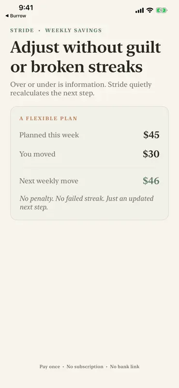 Stride: Weekly Savings Goals screenshot 5 of 6
