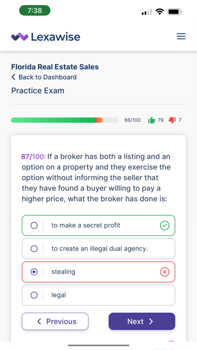 Lexawise Real Estate Exam Prep Screenshot 3 - AppWisp.com