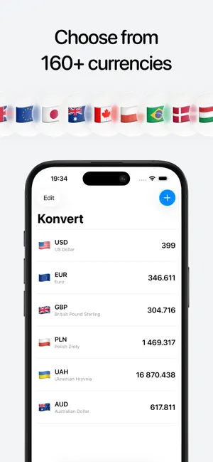 Konvert – Currency Converter screenshot 1
