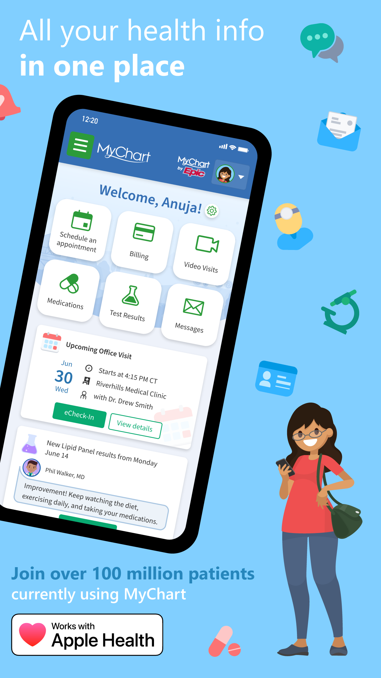 MyChart screenshot 1