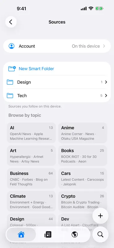 Ferry: News & RSS Reader screenshot 4 of 8