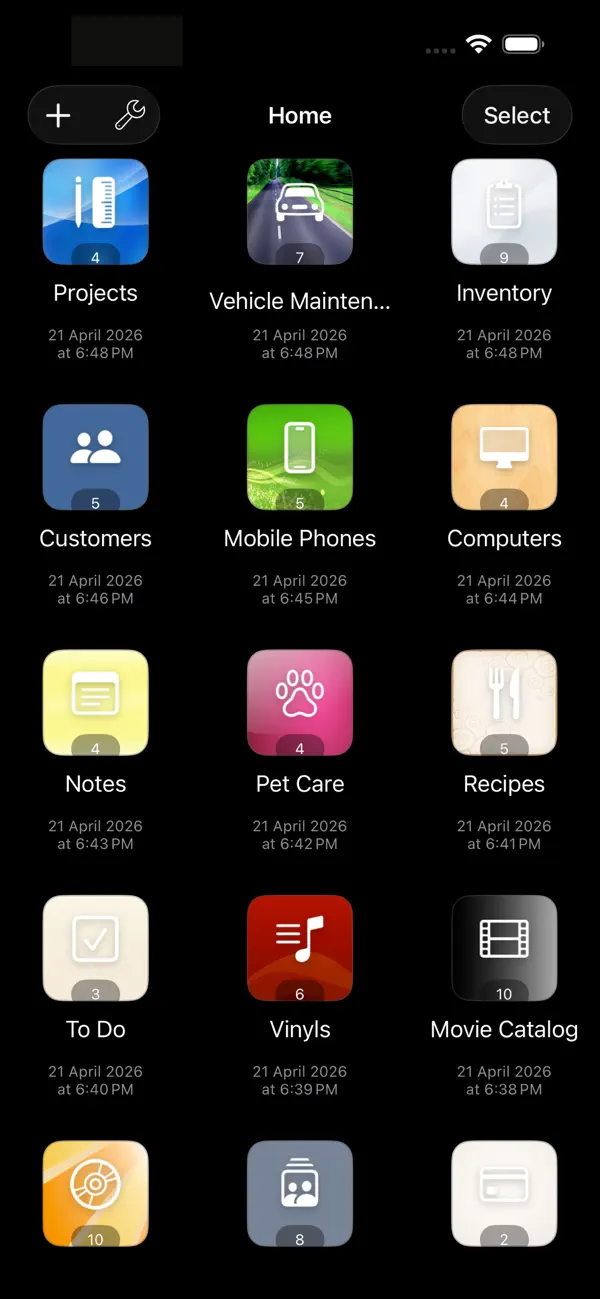 Screenshot #1 pour iDatabase