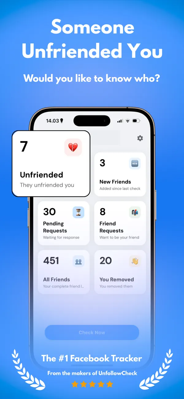 Screenshot #1 pour UnfriendCheck: Who Deleted Me