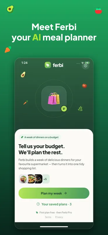 Ferbi - AI Meal Planner screenshot 1 of 8