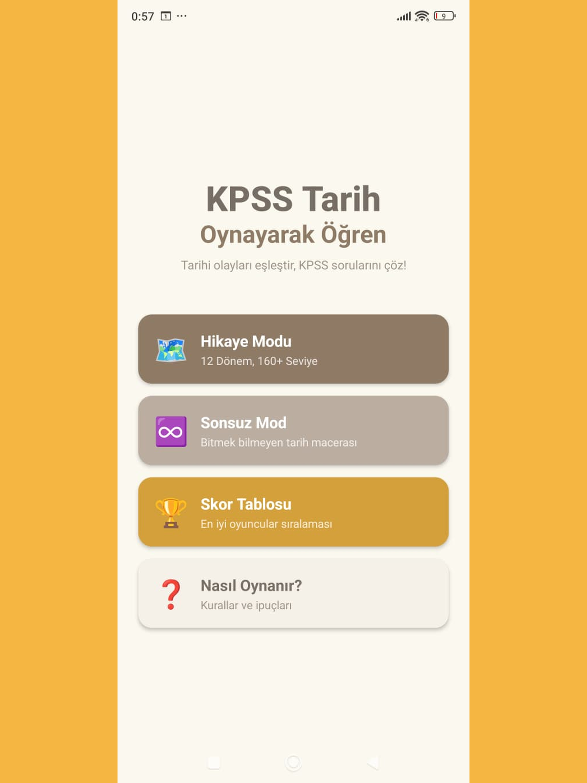 KPSS Tarih Oyunu screenshot 9