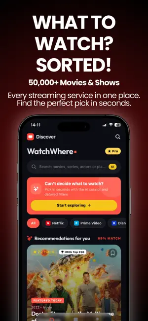WatchWhere: Streaming Guide screenshot 1