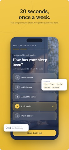Yellow Menopause Companion Screenshot 6 of 8