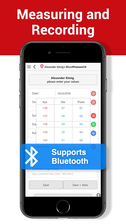 Blood Pressure DB - Log, Check