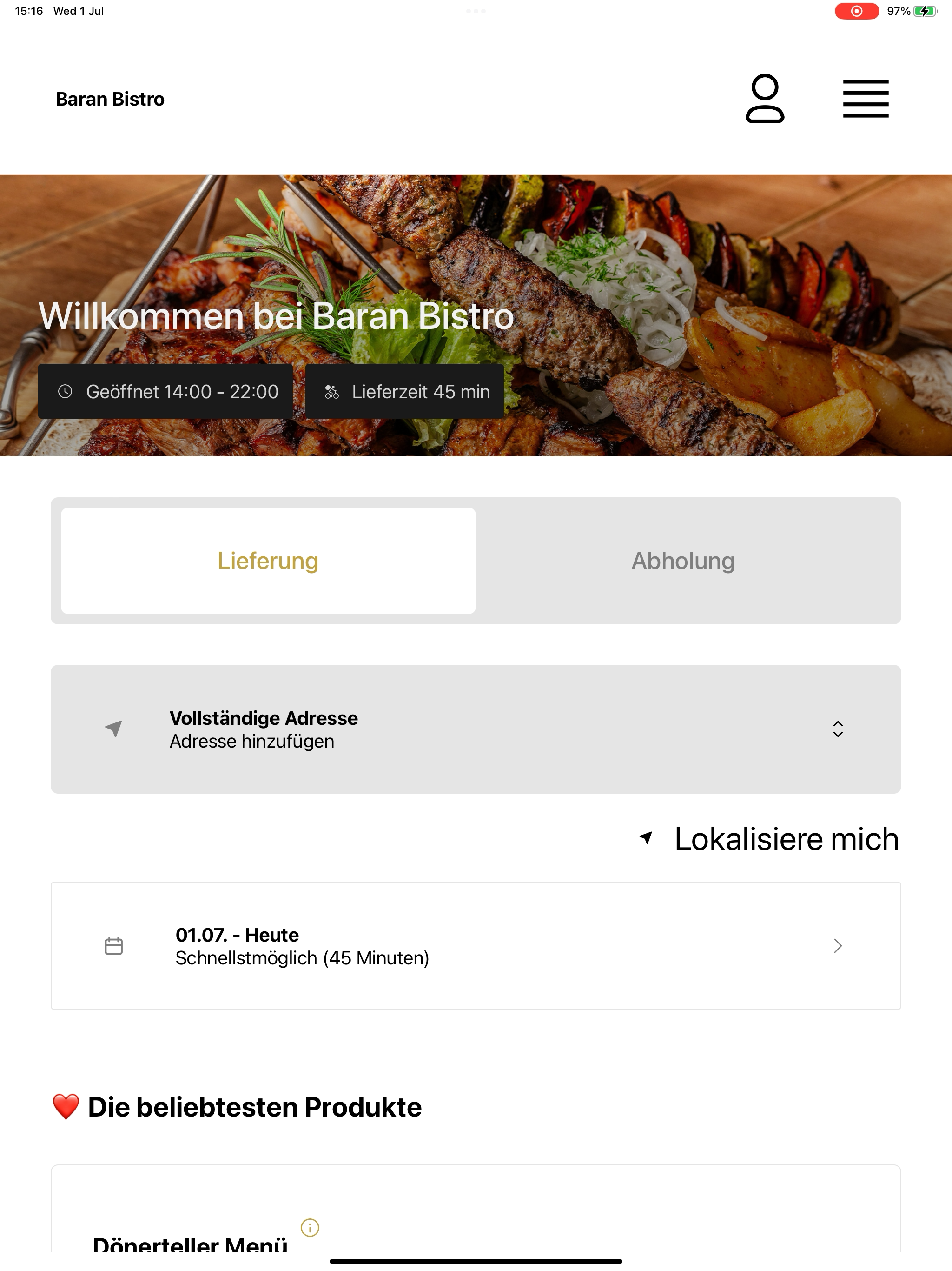 Baran Bistro screenshot 7