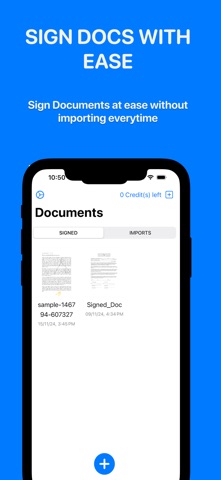 Sign Now: Scan & Sign PDF iPhone screenshot
