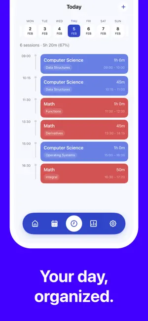 Klokk: Focus & Pomodoro Timer screenshot 2