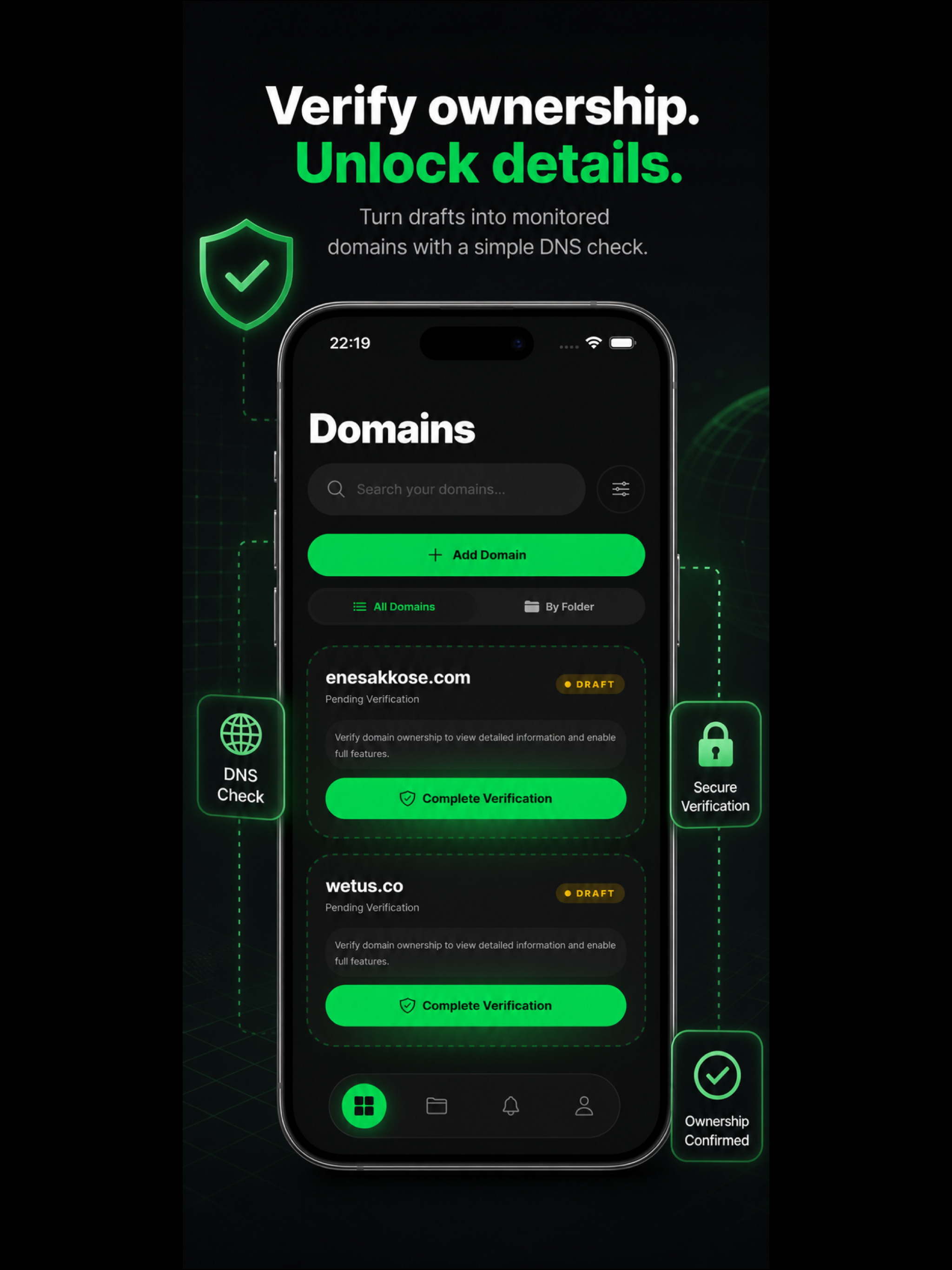 Domain Organizer: Tracker
