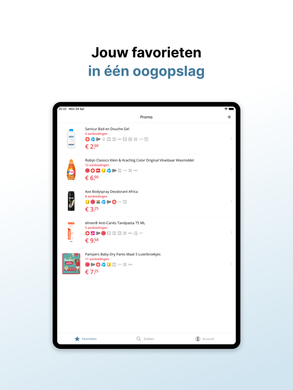 Promo aanbiedingen & kortingen iPad app afbeelding 4