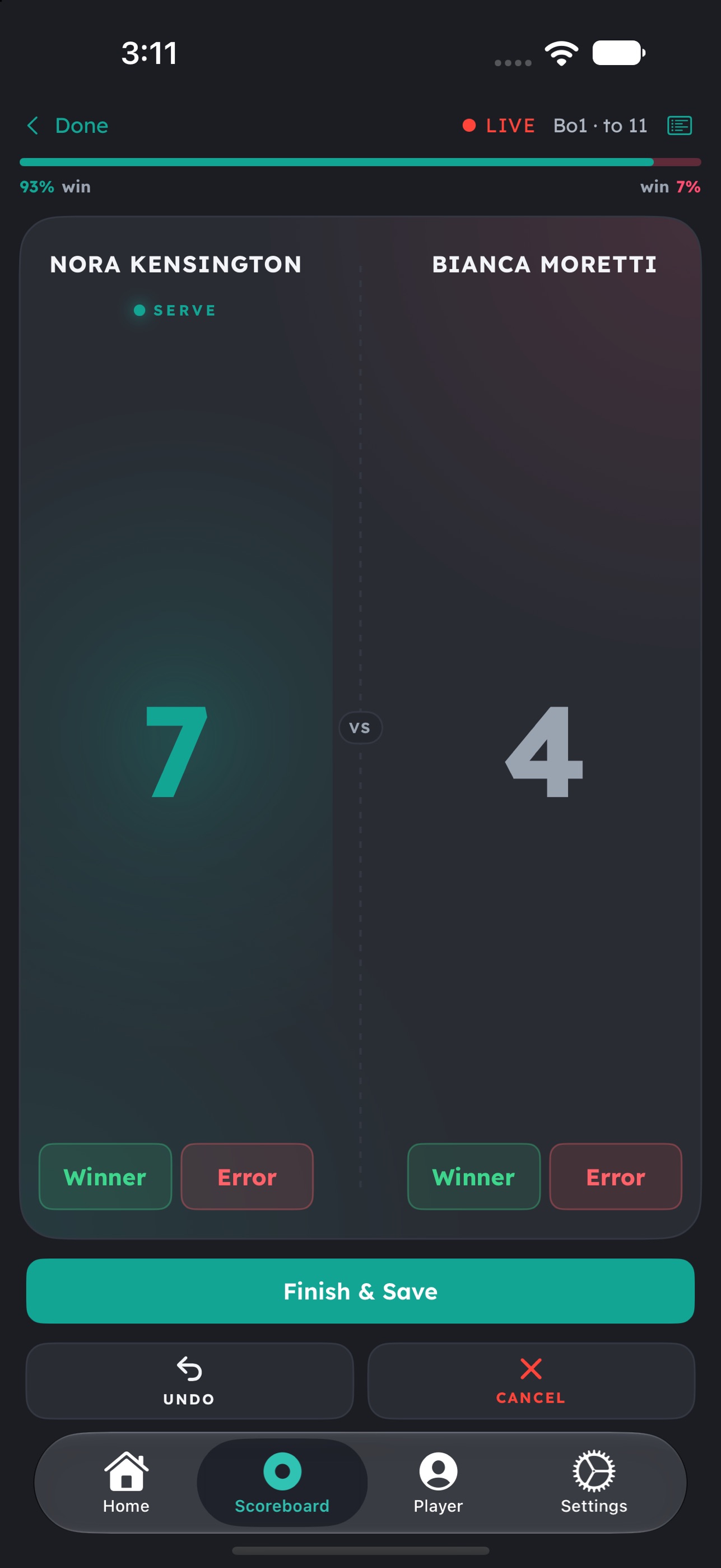 Screenshot 4 of Ponger Table Tennis