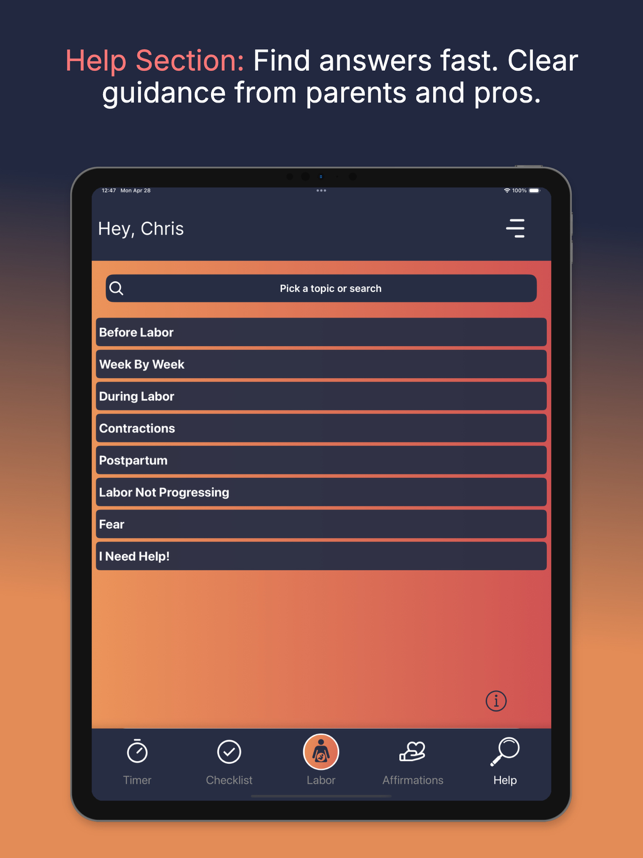 ‎Harbor: Birth & Labor Coach Screenshot