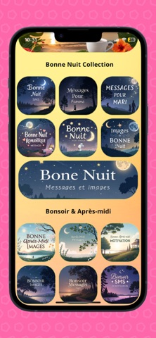 Bonjour Bonsoir Bonne nuit iPhone screenshot
