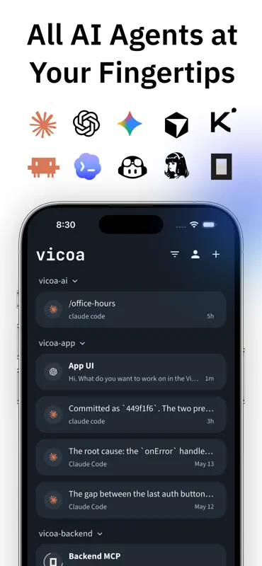 Vicoa: Claude Code & Codex IDE screenshot 4 of 8