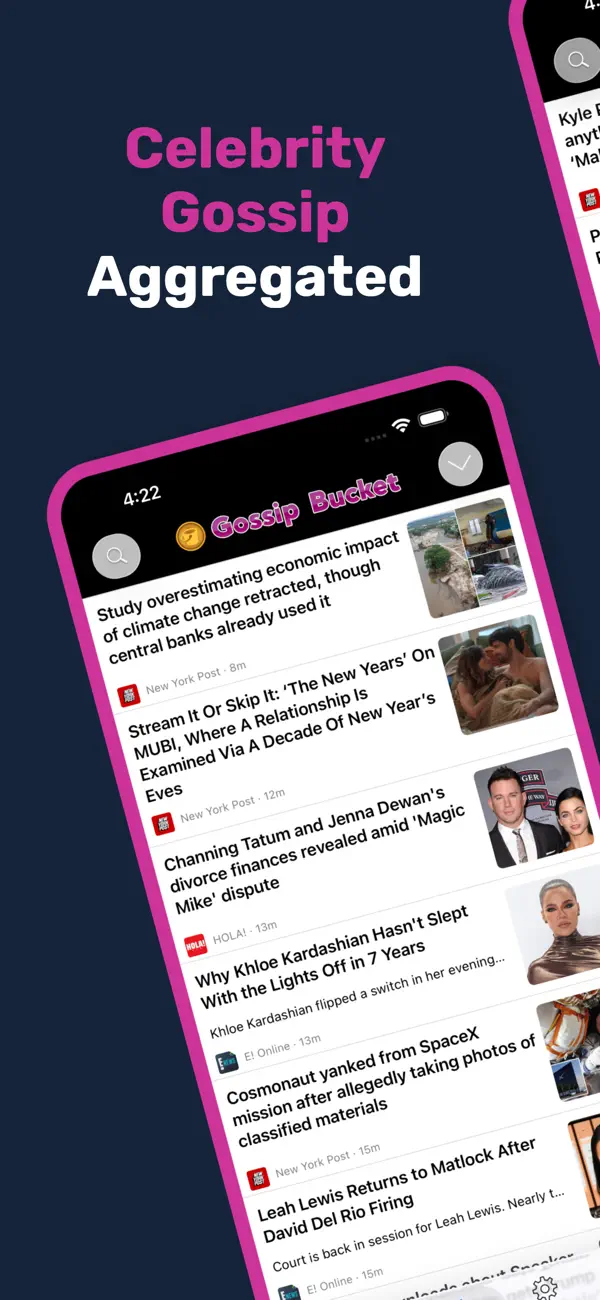 Screenshot #1 pour Gossip Bucket Celebrity News