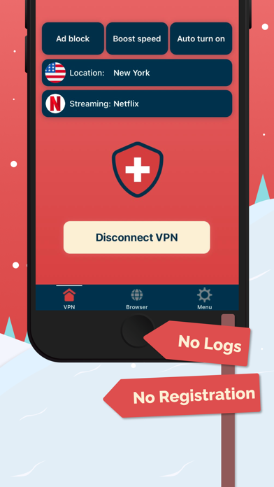 Screenshot #1 pour Swiss VPN - Super Secure VPN