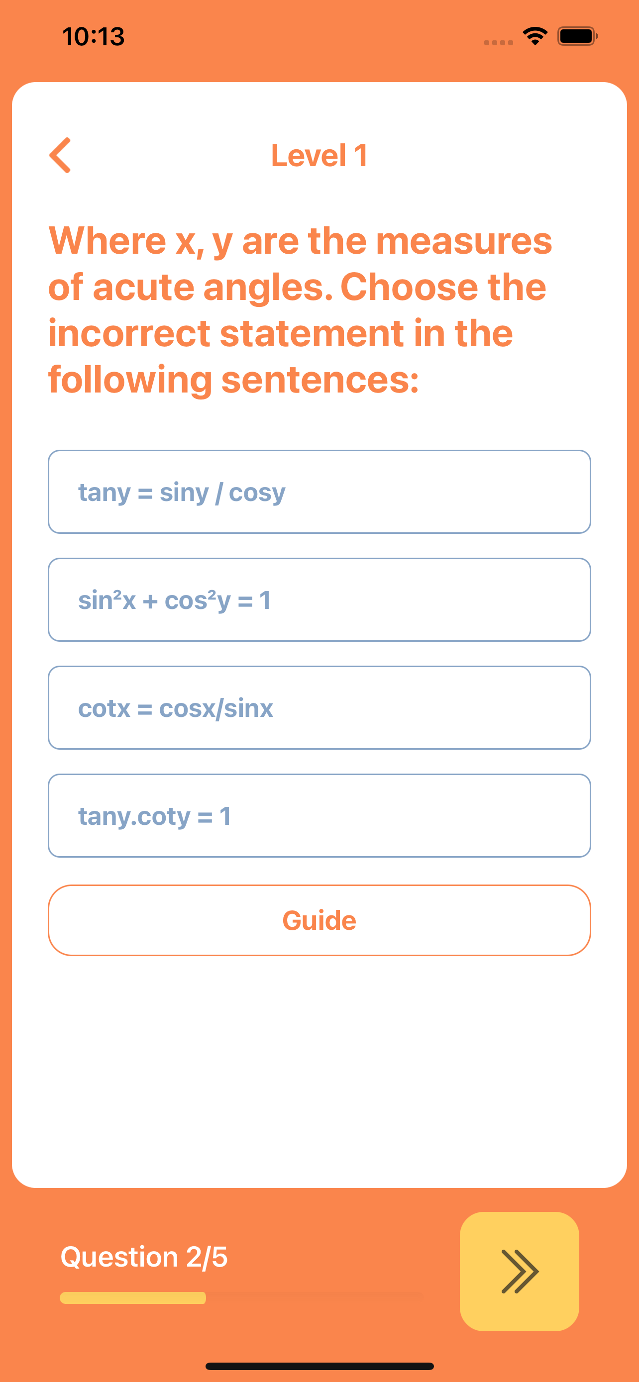 Algebra Practice