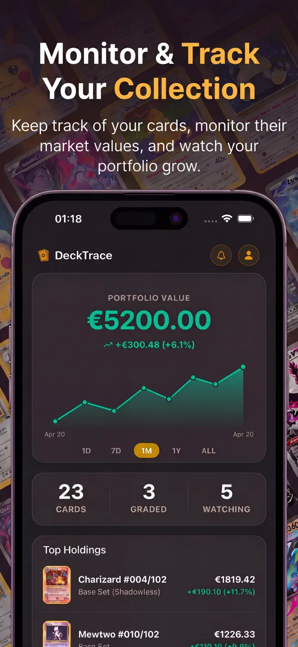 Screenshot #2 pour DeckTrace - TCG Price Tracker