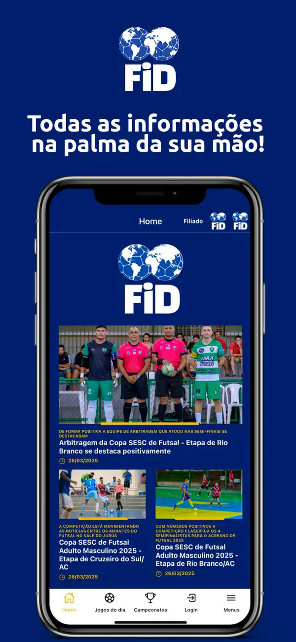 Screenshot #1 pour FID Futsal