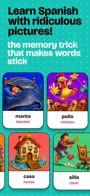 Sticky Spanish: Words & Verbs screenshot 1