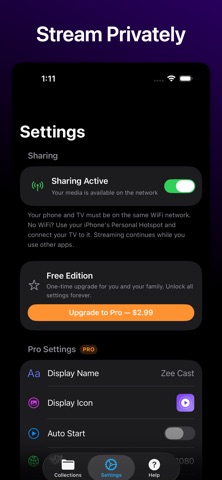 Zee Cast: Stream Media to TV iPhone screenshot