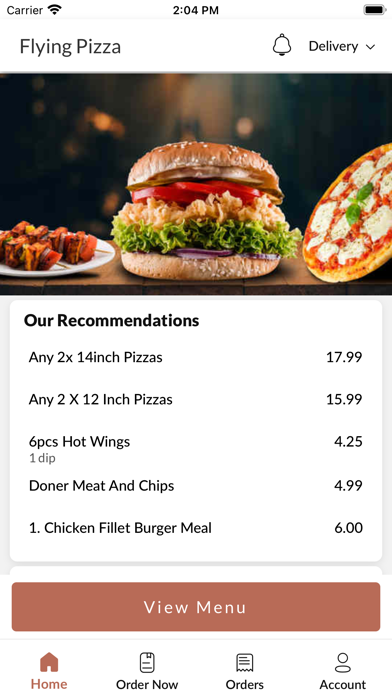 Flying Pizza Bedford Screenshot