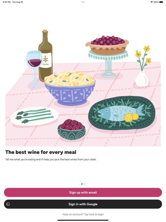 PairIt Wine Sommelier iPad screenshot 1 - Food & Drink app