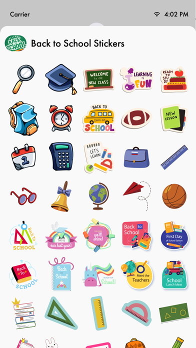 Screenshot #2 pour Back to School Stickers!