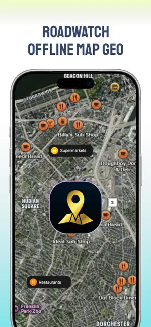 RoadWatch — Offline Map Geo iPhone screenshot 1