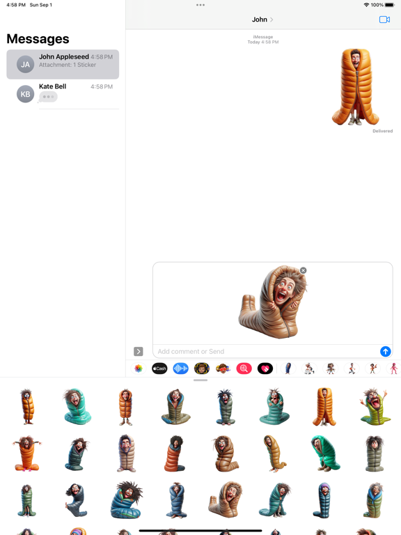 Screenshot #5 pour Sleeping Bag Stickers