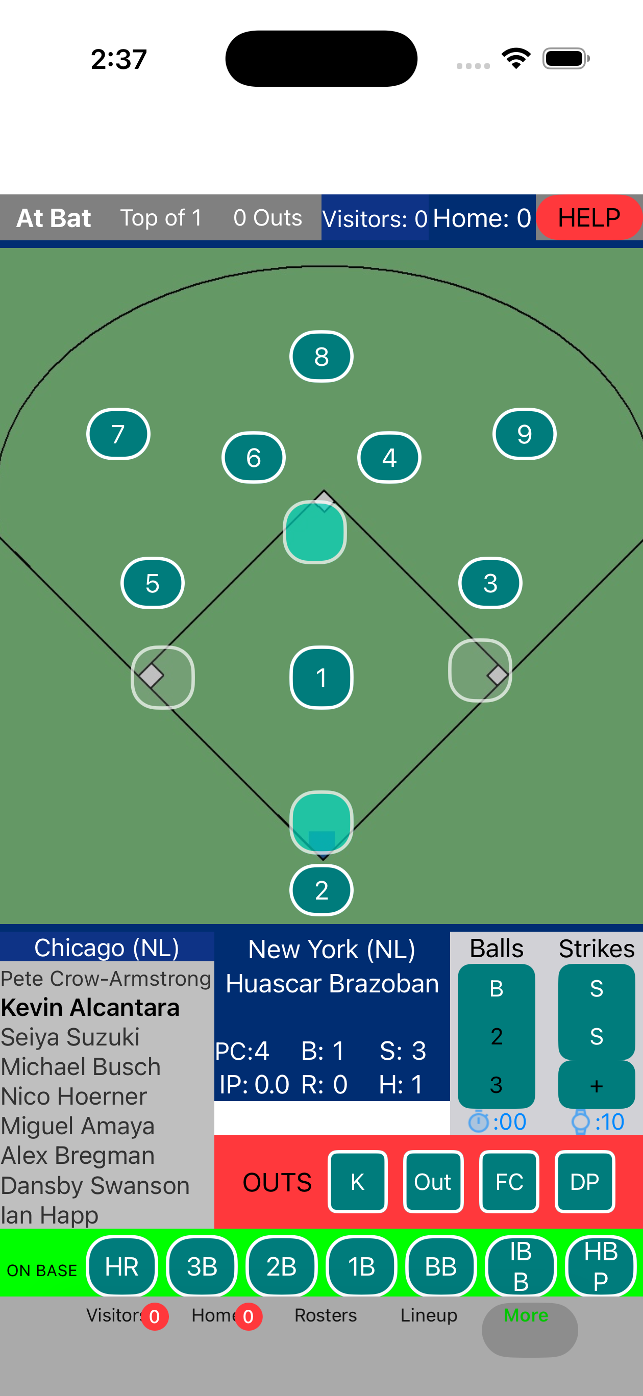 My Baseball Scorecard screenshot 4