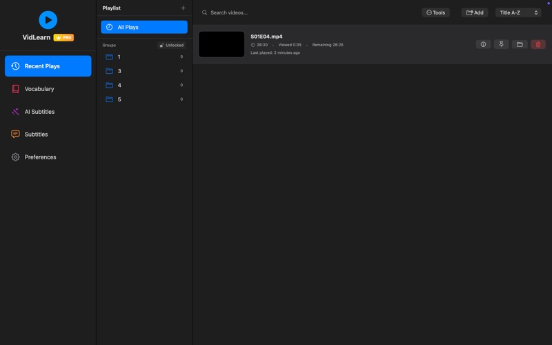 VidLearn screenshot