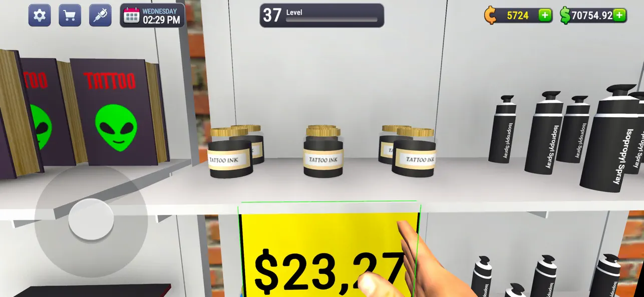 Tattoo Studio Simulator iOS Mod IPA screenshot 3 - iOS game interface